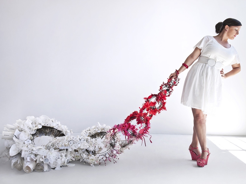 Susie Ganch, Drag, 2012-2013, mixed media, giclee, photo: artist Susie Ganch, Drag