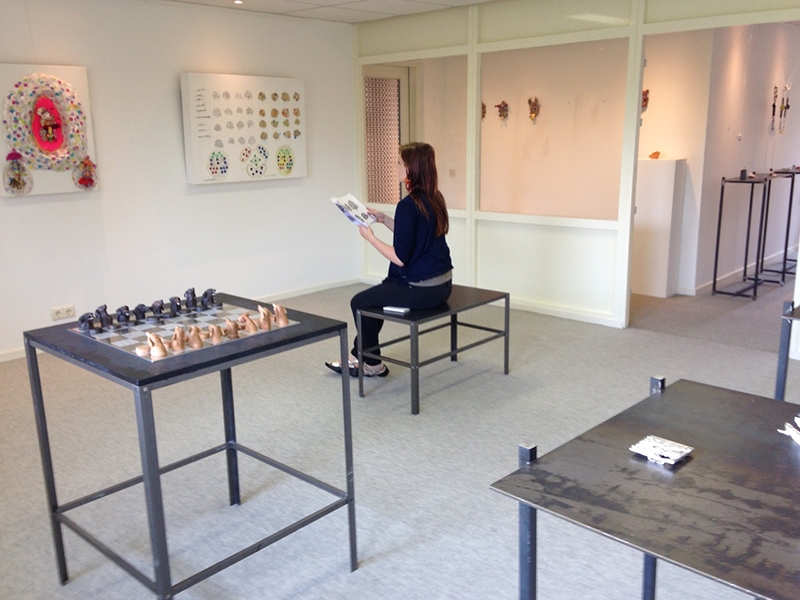 Exhibition view, Hide and Seek, June 9– September 15, 2018, featuring Jutta Kallfelz and Coco Sung, galerie door, photo: galerie door Exhibition view, Hide and Seek