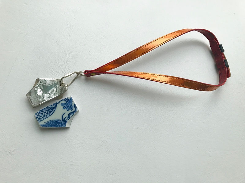 Nhat-Vu Dang, Your Wish Is My Command, No. 6 from the Where the Hell Are My Keys!? exhibition, 2018, solid silver, leather, photo courtesy of OONA Gallery Nhat-Vu Dang, Your Wish Is My Command