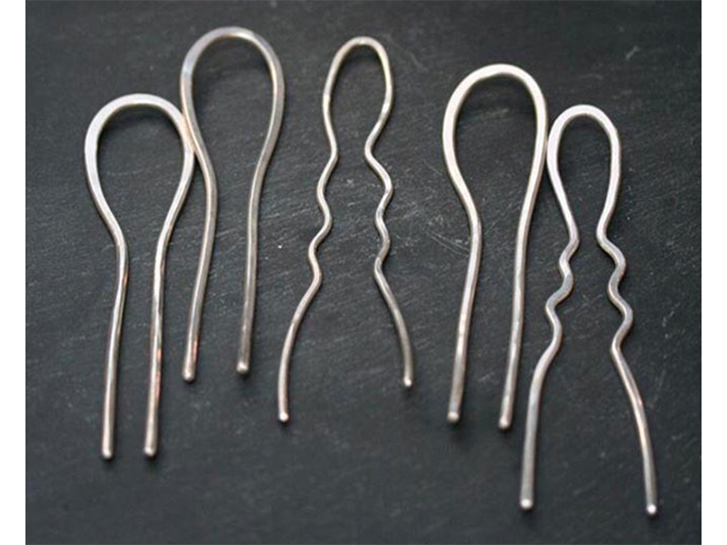 Jill Platner, handmade sterling silver hair pins