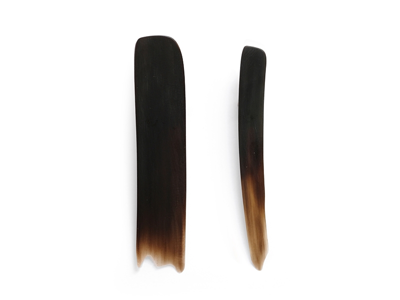 Julia Maria Künnap, What Really Matters VI, 2017, earrings, water buffalo horn, photo: Sofia Björkman Julia Maria Künnap, What Really Matters VI
