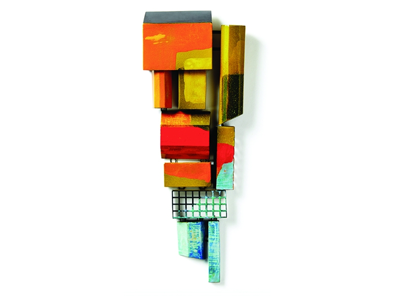 Kat Cole, Urban Color #1, 2017, necklace, steel, enamel, stainless steel, 200 x 100 x 25 mm, photo: artist Kat Cole, Urban Color #1