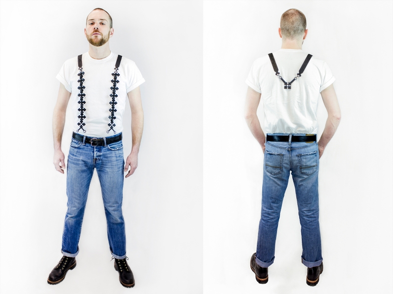 Kyle Patnaude, Jacksie, 2018, necklace, rubber, aluminum, nickel, 610 x 305 mm, photo: Kyle Patnaude Kyle Patnaude, Jacksie, 2018