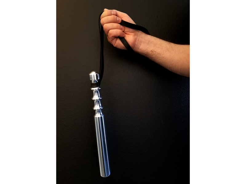 Kyle Patnaude, Todger, 2018, necklace, turned aluminum, rubber, 457 x 38 mm, photo: Erin Daily Kyle Patnaude, Todger