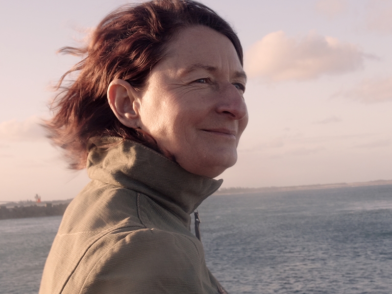 A still from Hunter from Elsewhere, showing Helen Britton, courtesy of ochobarcos filmproduction A still from Hunter from Elsewhere, showing Helen Britton
