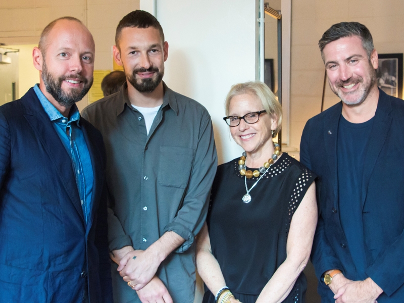 Niklas Arnegren (head of cultural affairs and public programs for the Consulate General of Sweden), Göran Kling (92Y Jewelry Center’s first artist in residence), Kathy Chazen (92Y board member and supporter of the Jewelry Center residency program), and Jonathan Wahl (92Y Jewelry Center director), 2017, photo: Paolo Mastroangelo Jonathan Wahl , 92Y Jewelry Center director