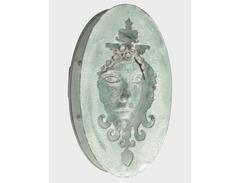 Vera Siemund, Brooch, 2008, copper, silver, enamel, 54 x 95 x 16 mm, photo courtesy of Marjorie Simon Vera Siemund, Brooch