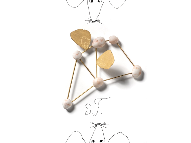Manfred Bischoff, S.T., 2012, brooch, photo: Antonella Villanova & Federico Cavicchioli Manfred Bischoff, S.T., 2012