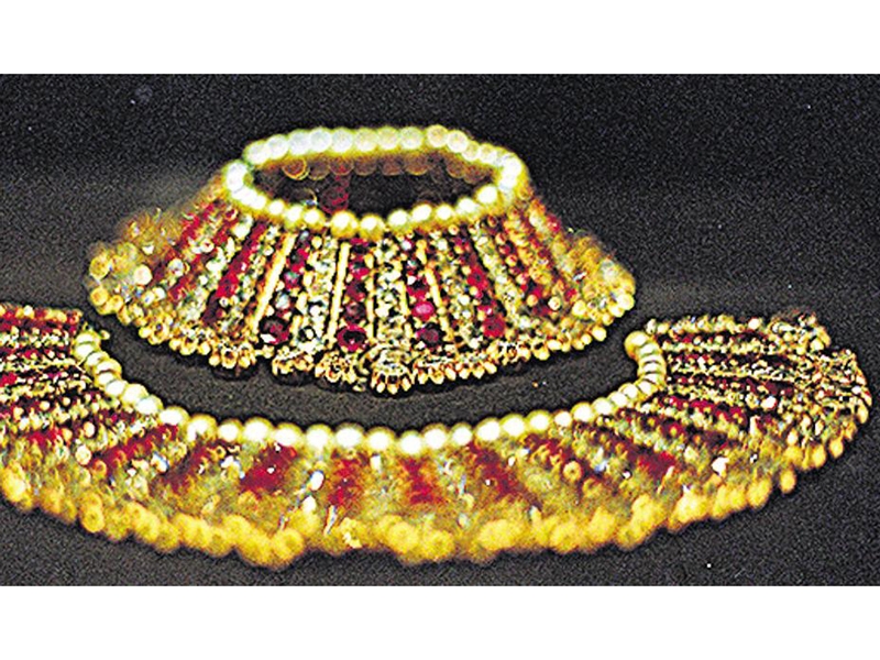 A necklace from the Nizam's jewellery collection