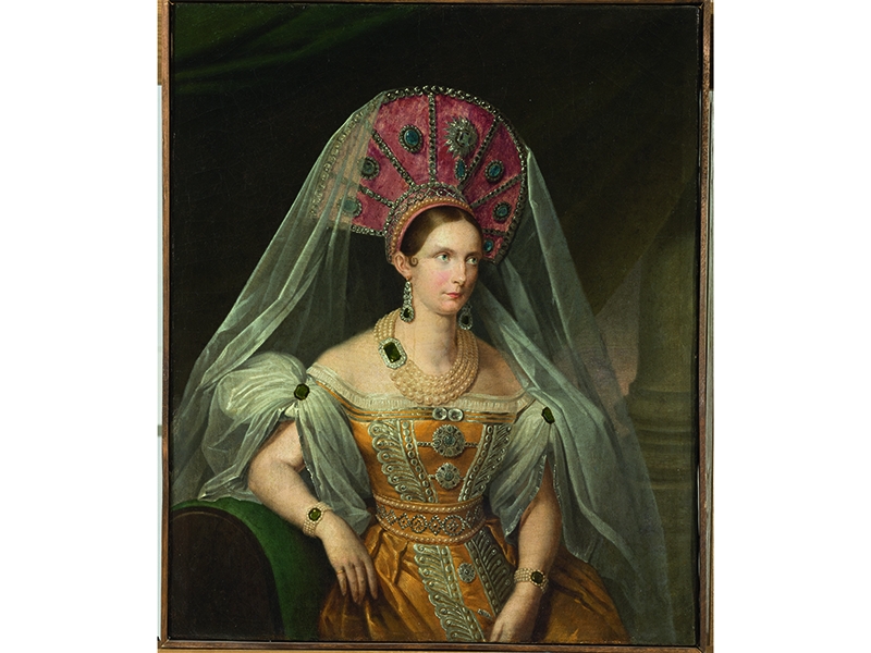 A. Malyukov, portrait of Empress Alexandra Fyodorovna, 1836, oil on canvas, 48.5 x 40 cm, collection Hermitage Museum St. Petersburg, photo courtesy of Hermitage Amsterdam A. Malyukov, portrait of Empress Alexandra Fyodorovna, 1836