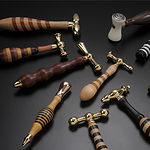 Sue Aygarn Kowalski, Striking Tools, functional mallets and hammers, exotic woods, brass, bronze, steel, delrin, various sizes,