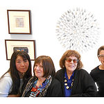Mobilia staff, left to right: artist Mariko Kusumoto, co-director Jo Anne Cooper, director Libby Cooper, artist and gallery mana