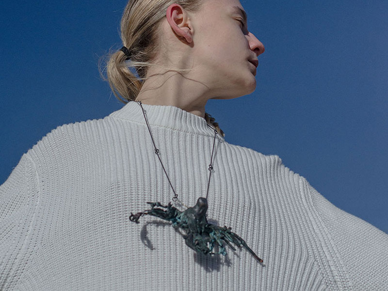 Contemporary jewellery and nature, 2021, mixed materials, photo: artist