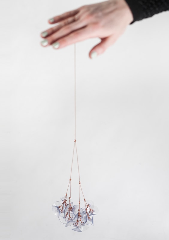 Vuca, 2015, handpiece, copper, suction cups, 45 x 15 x 2 cm, photo: Roger Laute