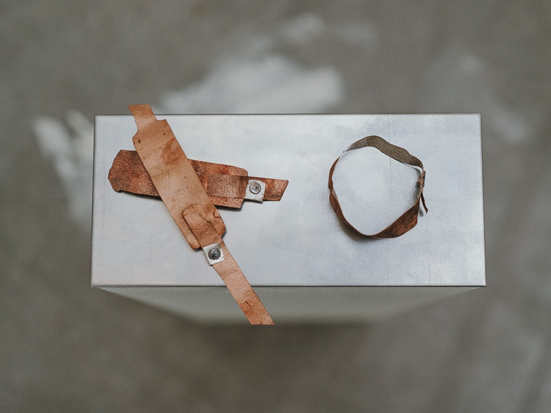 The Importance of the Immeasurable, 2021, bracelet, copper, silver, steel, photo: Martin Hallberg