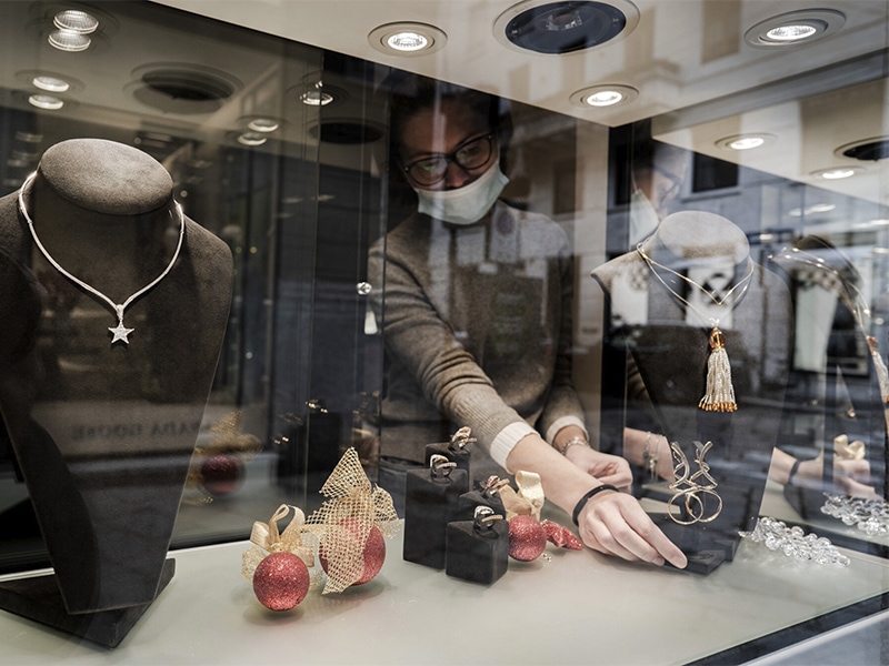 A jewelry shop in Milan 