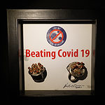 “'Beating COVID l9' ring in good condition-I got my shot- broken smashed ring- I beat the COVID.” Photo: Harold O'Connor
