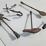 Dawoon Jeong, Grown Series: Hooks and Harpoons (detail), 2022, copper, photo: artist. @newpaltzmetal