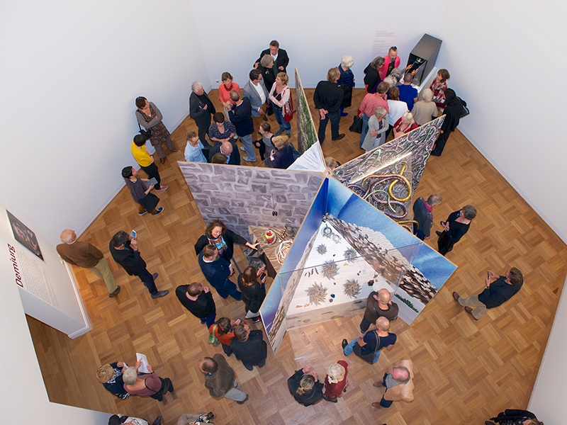 Top view of David Bielander’s exhibition Demiurg