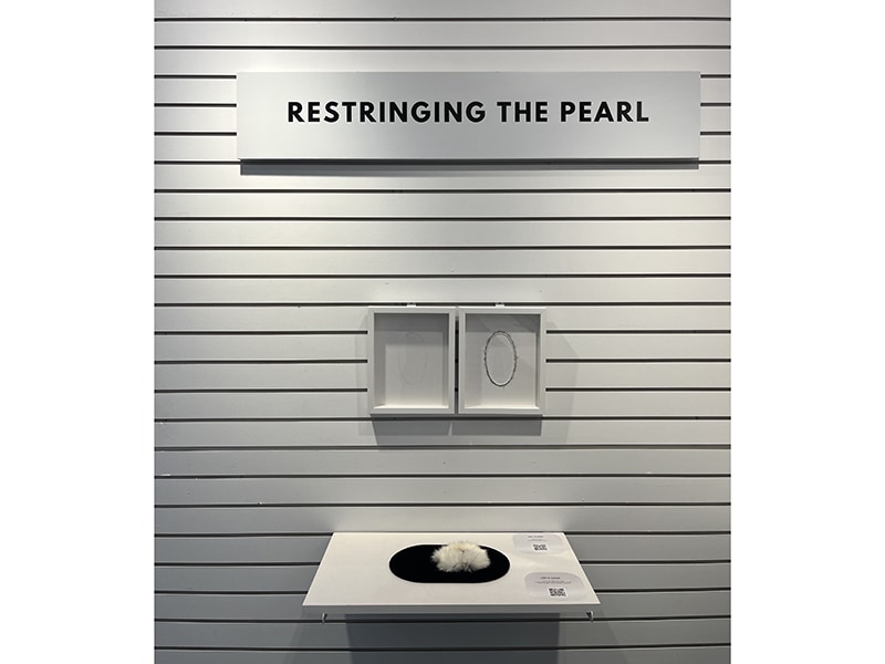 Exhibition view, Restringing the Pearl,