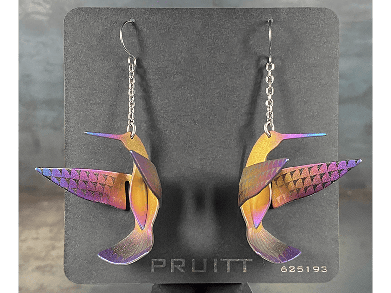 Pat Pruitt, Hummingbird Earrings