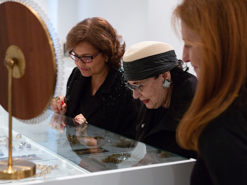 (Left to right) Mahnaz Ispahani Bartos, Helen Drutt, and Holly Hochner