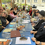 The other half of most our travelers included (left to right) Bob Bleicher, Patti Bleicher (the owner of Gallery Loupe), Susan Lewin, Barbara Berlin, Danielle Gori-Montanelli, Bonnie Levine, Carol Green, Edie Nadler, Karen Rotenberg, and Marta Costa Reis