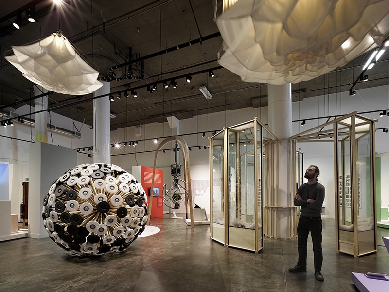Exhibition view, Hands Off: New Dutch Design at the Confluence of Technology & Craft