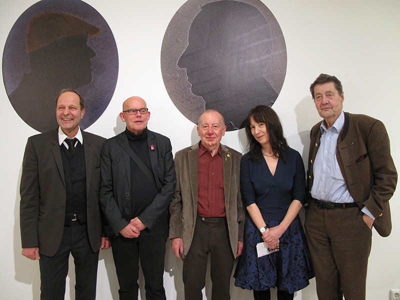 Wolfgang Lösche, Tore Svensson, Francesco Pavan, Dr. Angela Böck, and Prof. Dr. Florian Hufnagl 