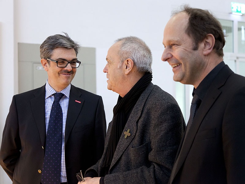 Dieter Dohr, Prof. Otto Künzli, and Wolfgang Lösche