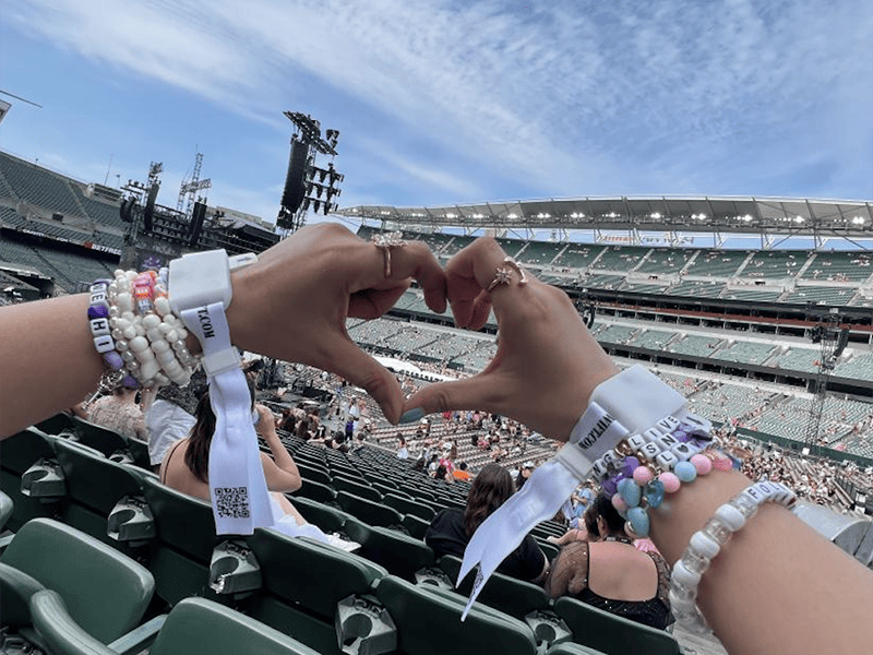 Swiftie's 13-Pound Eras Tour Friendship Bracelet Dress Hit With Fans