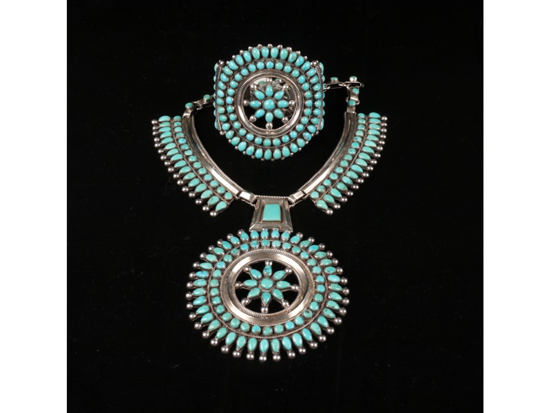 Kirk and Mary Eriacho (Zuni Pueblo), choker with removable pendant