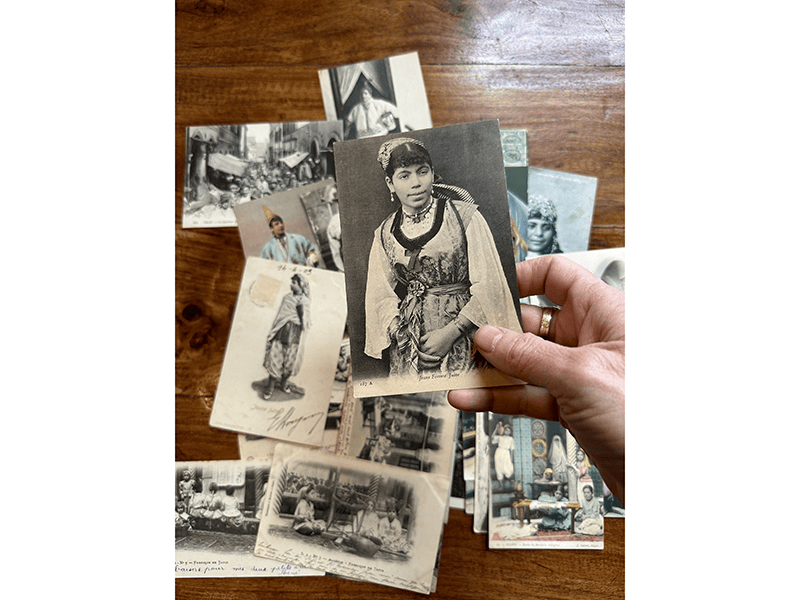 “Where are my ancestors?,” “A Jewish woman,” and other postcards from Ariella Aïsha Azoulay’s collection of colonial postcards