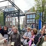 DAY 2. Our second day started with a walking tour and history of the Jewish Quarter of Amsterdam, photo: Bill Baker