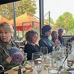 After an hour-long bus tour of Amsterdam, we had lunch in a garden setting at Wester Villa, photo: Bill Baker