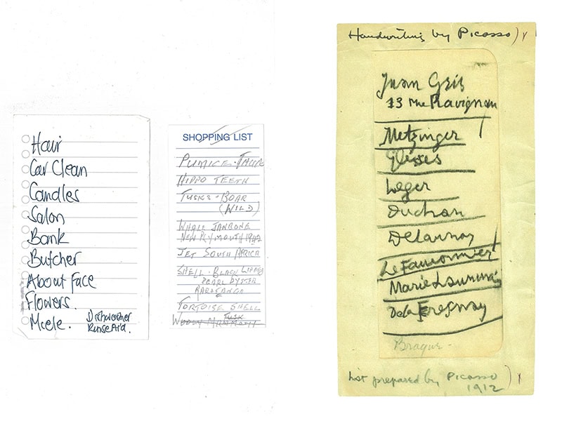 Warwick Freeman archive, Unpublished Writing, Manifestos, Quotes, Commentary, Lists, Alphabets, Folder 1, scanned reproduction