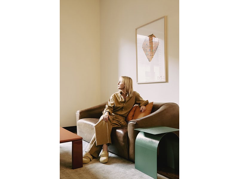 Josefine Spjeldnæs, portrait at home, 2025, photo: Simon Fiorentino Nakamura, @simon_nakamura_