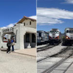 Next stop: The Santa Fe Railway Arts District, which features art galleries, museums, dining. and shopping. Trains still stop at the station, photo: Nathalie Mornu
