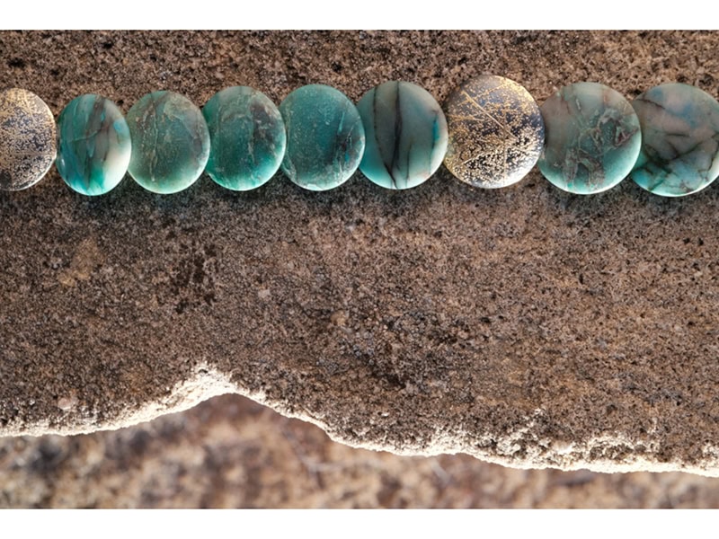 On the old Santa Fe Trail, necklace detail Atelier Zobel, image courtesy of Patina Gallery, 2021, photo: Ivan Barnett