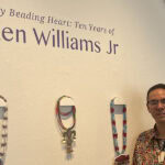 DAY 3, STOP 3: Shiprock Santa Fe. For over 30 years, this gallery has presented a carefully curated collection of historic and contemporary Navajo artifacts and craft, including jewelry, by leading Native American artists. This month, it mounted a very special exhibition of work by bead artist, maker, and collector Ken Williams, one of today’s most innovative artists in this medium, photo: Nathalie Mornu