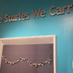 DAY 3, STOP 2: Curator-led tour of The Stories We Carry, at the IAIA Museum of Contemporary Native Arts. This is the only US museum to exhibit, collect, and interpret the most progressive work of contemporary Native artists, photo: Nathalie Mornu