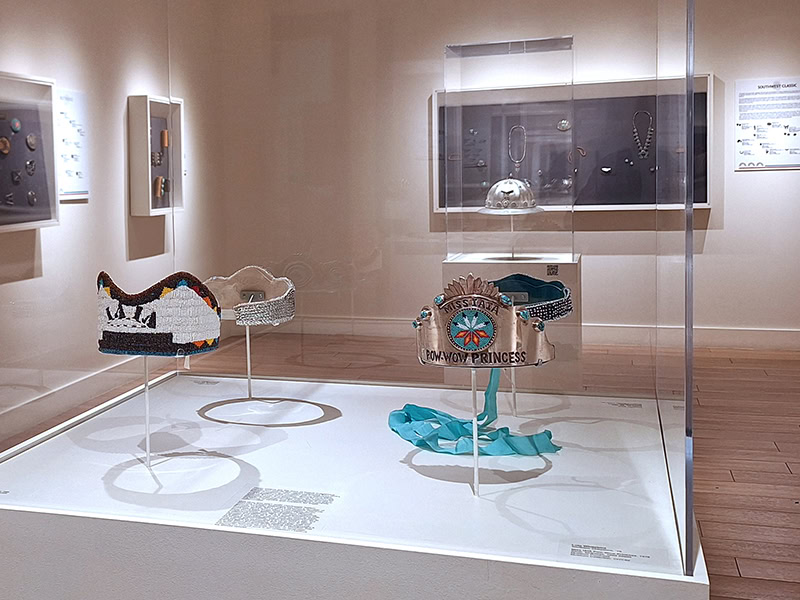 Exhibition view, The Stories We Carry, September 30, 2022–March 21, 2028, IAIA Museum of Contemporary Native Arts, Santa Fe, NM, courtesy of the IAIA Museum of Contemporary Native Arts, photo: Sallie Wesaw