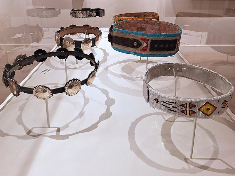 Exhibition view, The Stories We Carry, September 30, 2022–March 21, 2028, IAIA Museum of Contemporary Native Arts, Santa Fe, NM, courtesy of the IAIA Museum of Contemporary Native Arts, photo: Sallie Wesaw