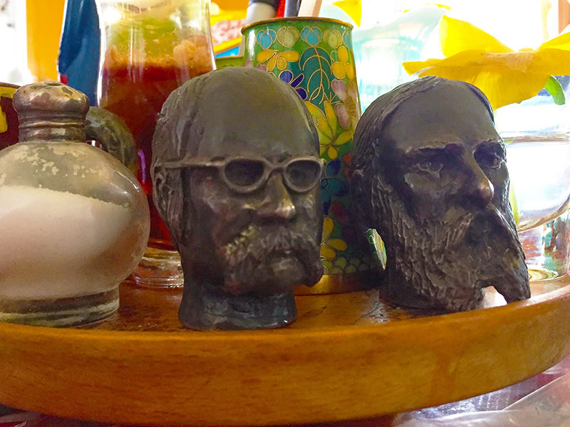 Pencil Brothers salt and pepper shakers, cast sterling silver, collection of the estate of LWL, photo courtesy of Autumn Brown