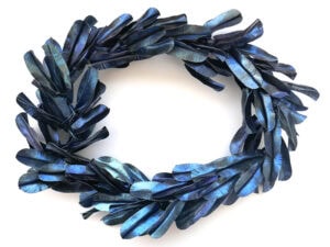 Ana Margarida Carvalho, In Paradisum #69, 2018, necklace in titanium, 10 ⅝ inches (270 mm), photo: artist