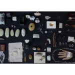 This work brings together most of the small objects Yuan created during her two years at Cranbrook. “Each object carries a memory,” she says, “and together they form a kind of poetry—where every piece becomes a word, holding a specific moment in time.” | Caption: Ziqi Yuan, Objects, 2023–2025, table 49 x 25 inches (1245 x 64 cm), photo: artist