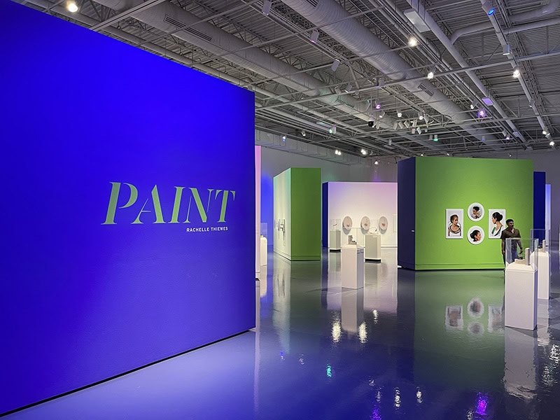 Exhibition view, Paint: Rachelle Thiewes, 2025, El Paso Museum of Art, El Paso, TX, US, photo: Asher Emerson