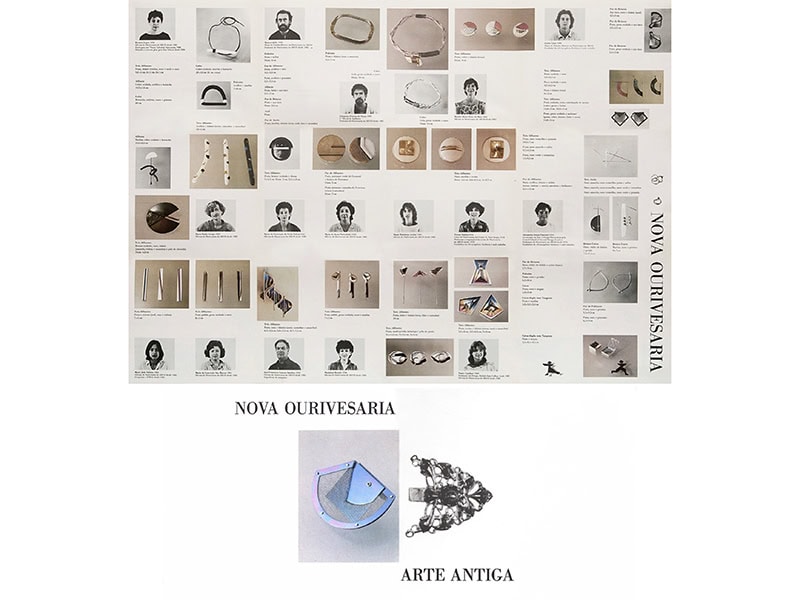 Flyer and invitation for Nova Ourivesaria (New Goldsmithing), 1985, Museu Nacional de Arte Antiga, Lisbon, design: Robin Fior