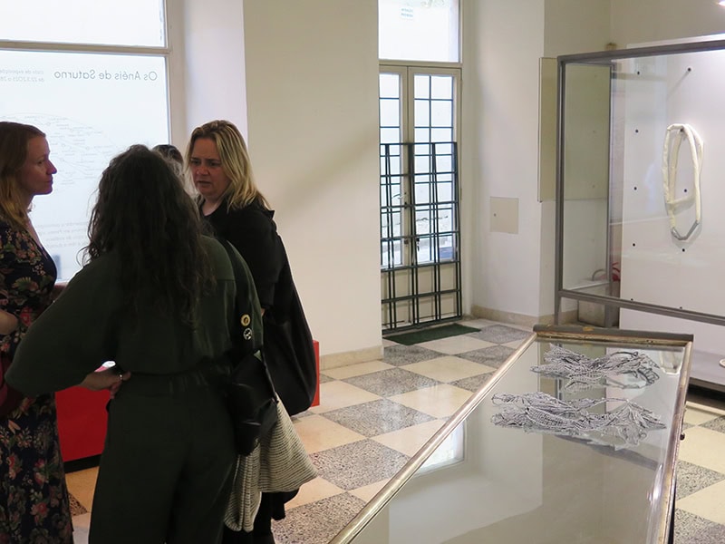The opening of the Gemini exhibition, with Sofia Björkman’s works on the mirror, photo: Kaia Ansip