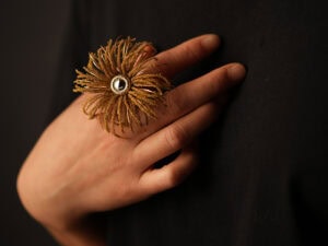 Huimin Zhang, Mammary Gland Finger Ring 03, 2024, photo courtesy of Objects Beautiful